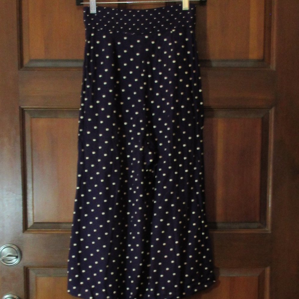Purple Polka Dot Culottes Small HUNTERS RUN